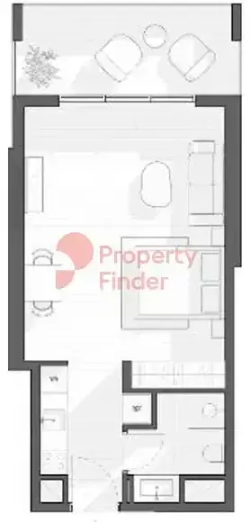 Планировка — Студия, 49 м²
