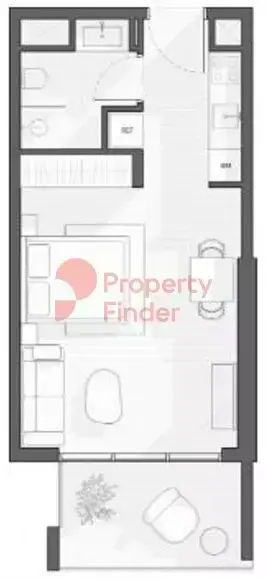 Планировка — Студия, 41 м²