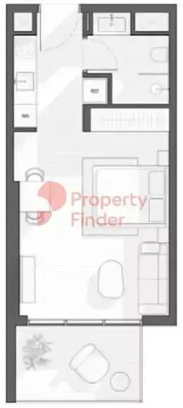 Планировка — Студия, 41 м²