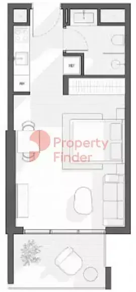 Планировка — Студия, 41 м²