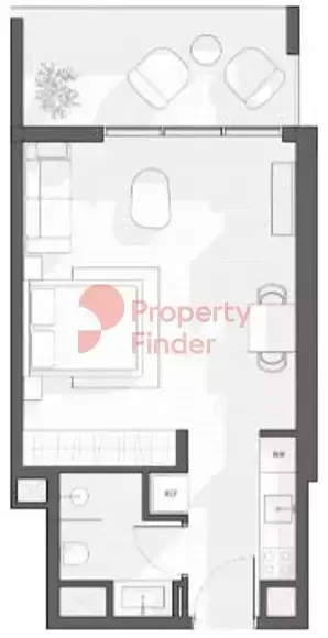 Планировка — Студия, 46 м²
