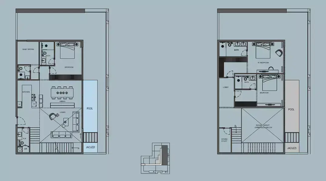 Планировка — 3-спальная, 151 м²