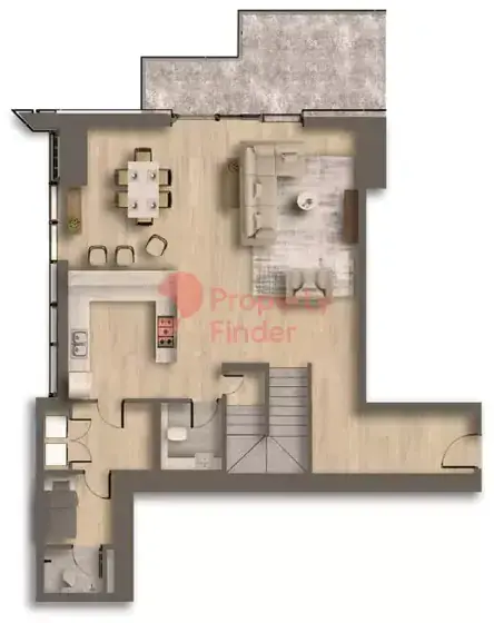 Планировка — 3-спальная, 218 м²