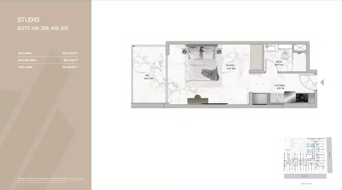Планировка — Студия, 41 м²