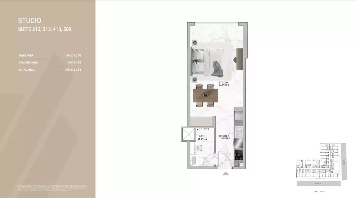 Планировка — Студия, 35 м²