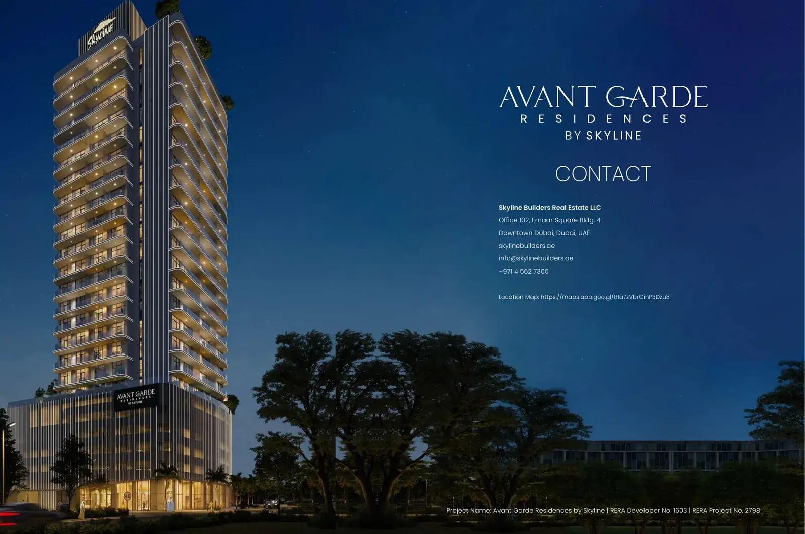 Avant Garde Residences — локация и доступность
