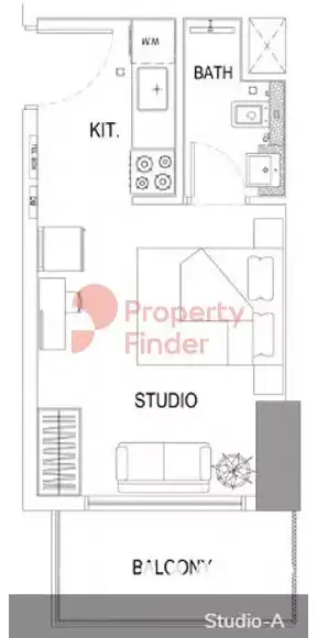 Планировка — Студия, 30 м²