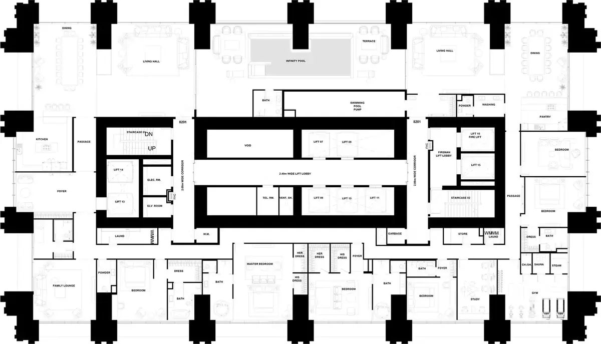 Планировка — квартира, 1096 м²