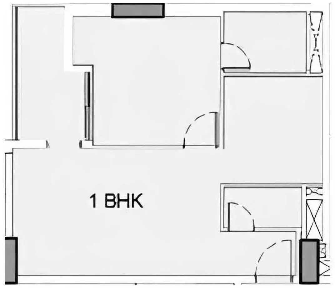 Планировка — 1-спальная, 70 м²