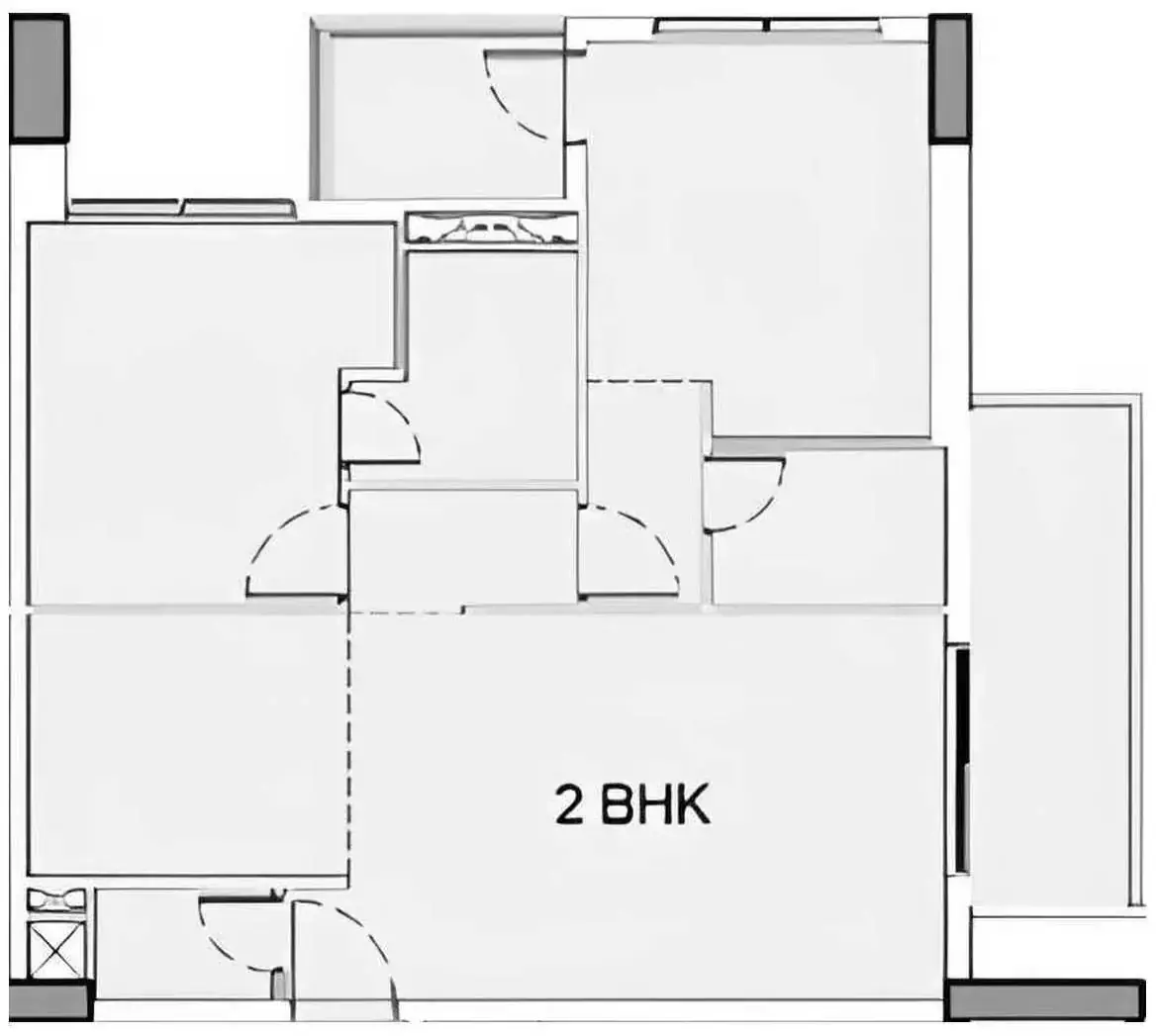 Планировка — 2-спальная, 103 м²