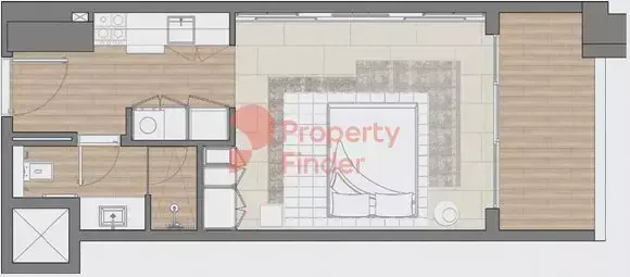 Планировка — Студия, 45 м²