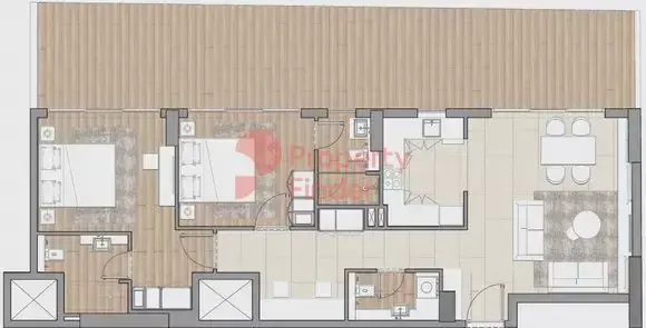 Планировка — 2-спальная, 146 м²