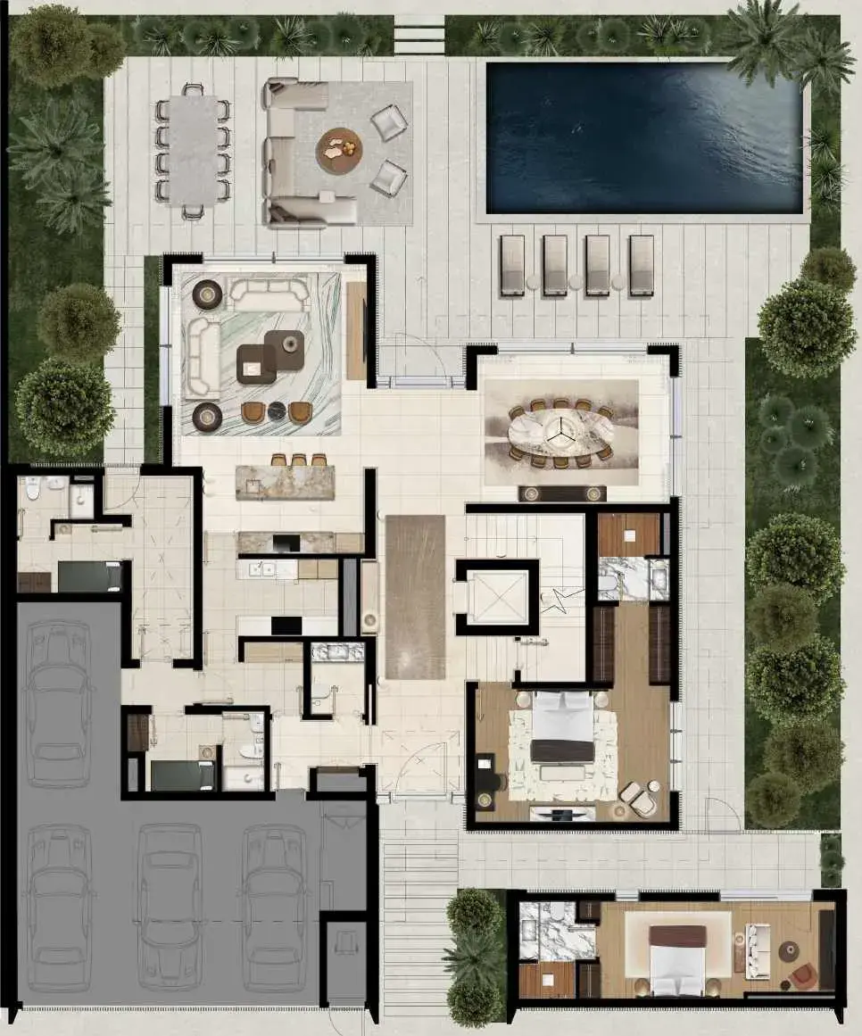 Eden House Dubai Hills — визуализация
