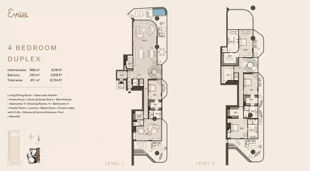 Планировка — квартира, 811 м²