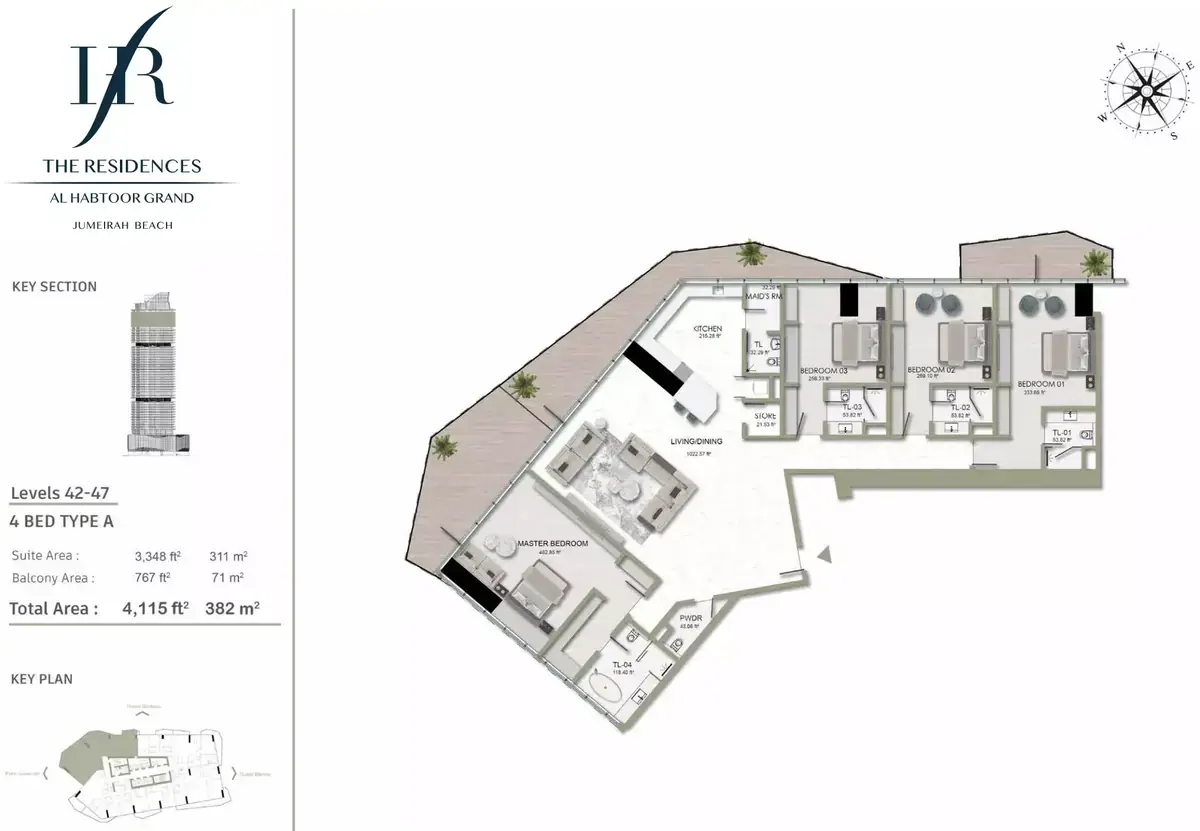 Планировка — квартира, 382 м²