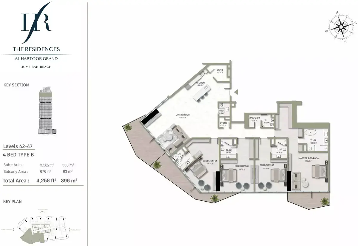 Планировка — квартира, 396 м²