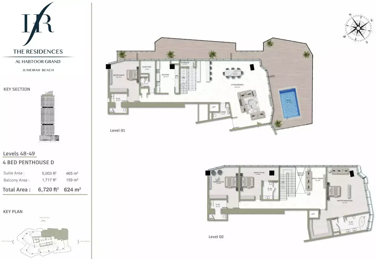 Планировка — квартира, 624 м²