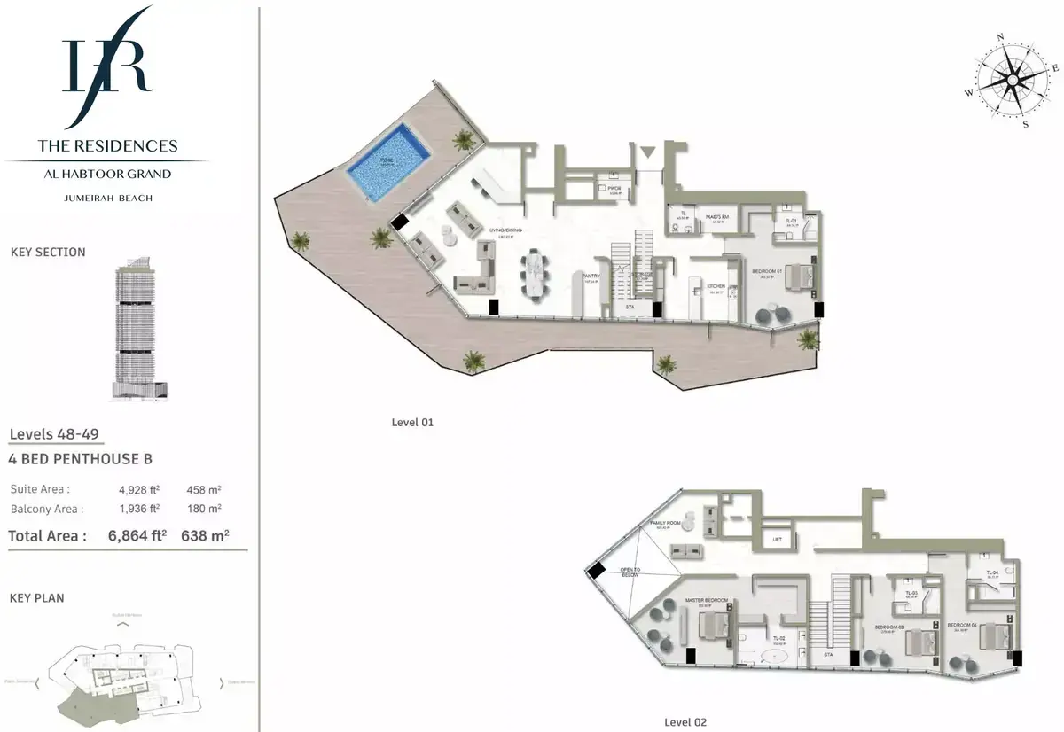 Планировка — квартира, 638 м²