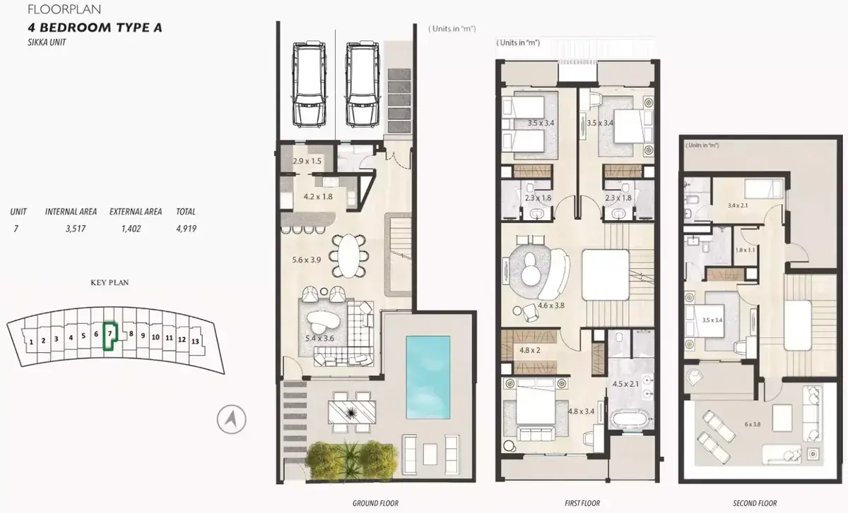 Планировка — квартира, 457 м²