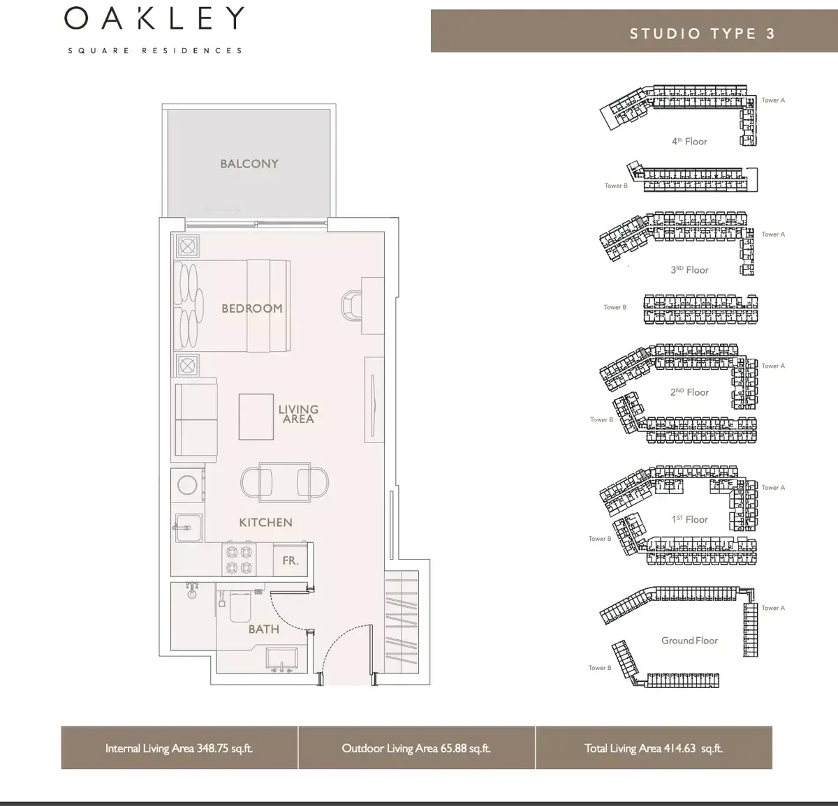 Планировка — Студия, 38 м²
