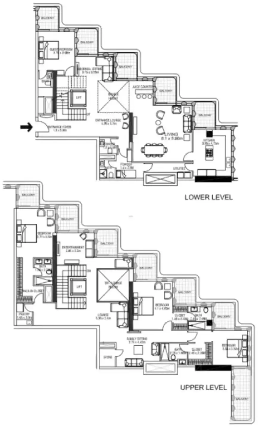 Планировка — квартира, 351 м²