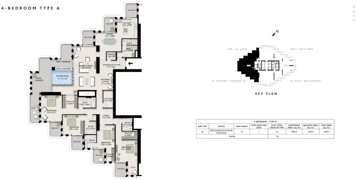 Планировка — квартира, 369 м²