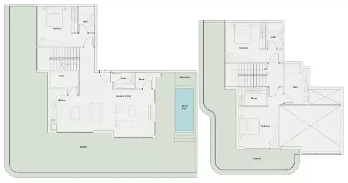 Планировка — 3-спальная, 311 м²
