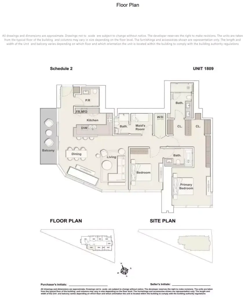 Планировка — 2-спальная, 166 м²