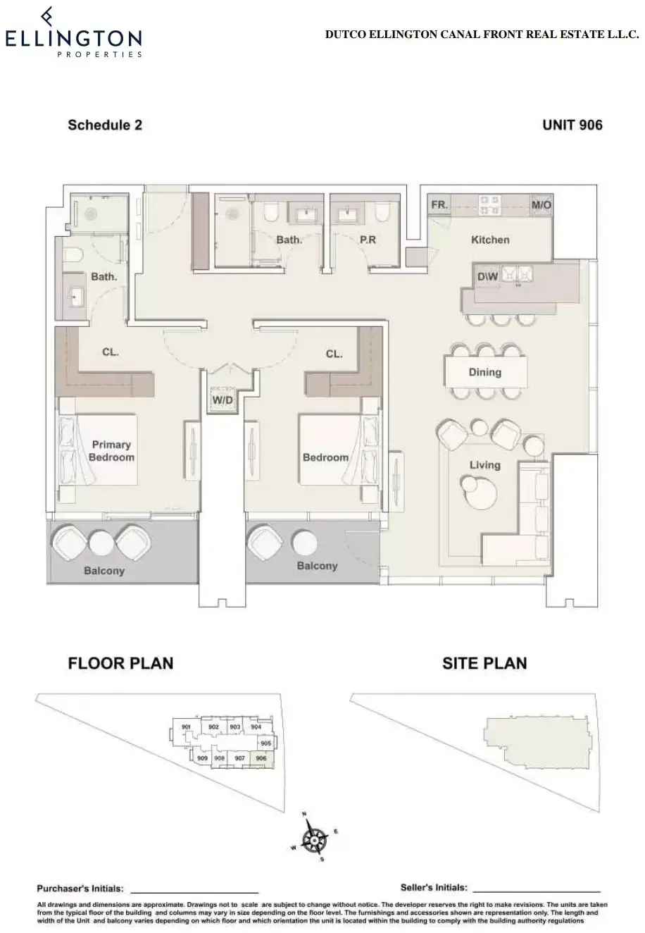 Планировка — 2-спальная, 138 м²