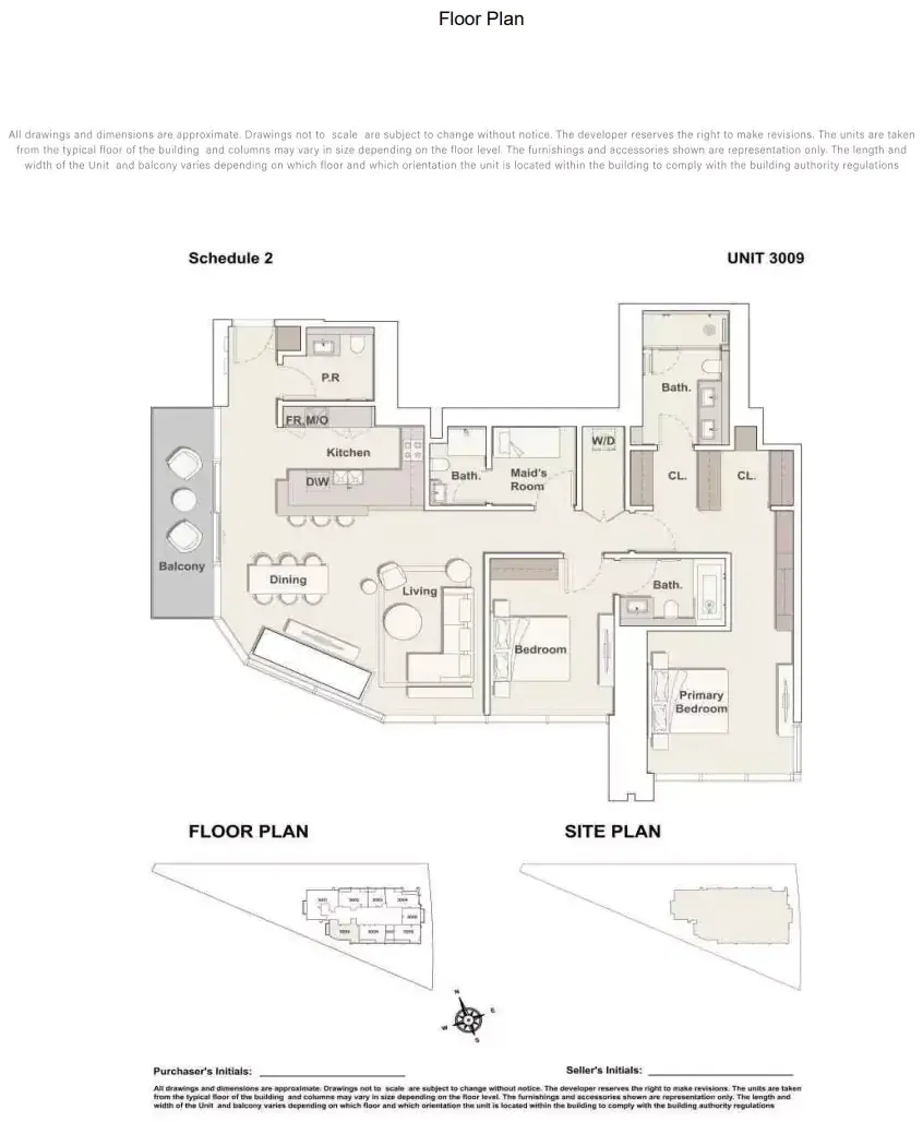 Планировка — 2-спальная, 166 м²