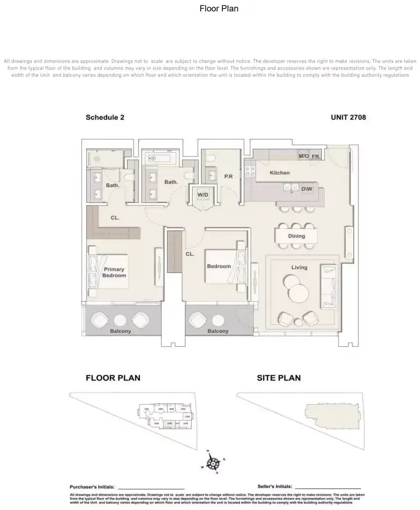 Планировка — 2-спальная, 137 м²