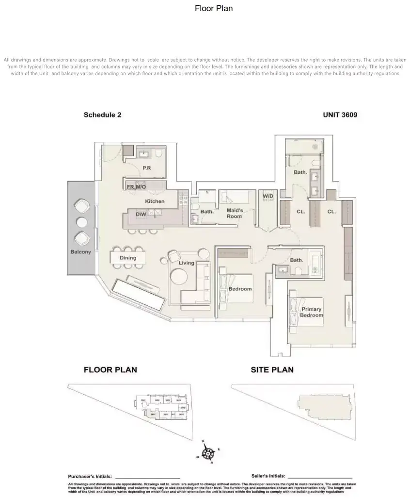 Планировка — 2-спальная, 166 м²