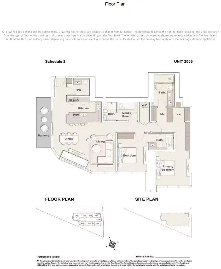 Планировка — 2-спальная, 166 м²