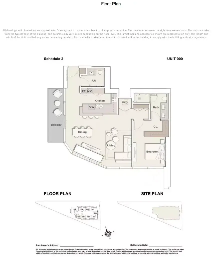 Планировка — 1-спальная, 111 м²