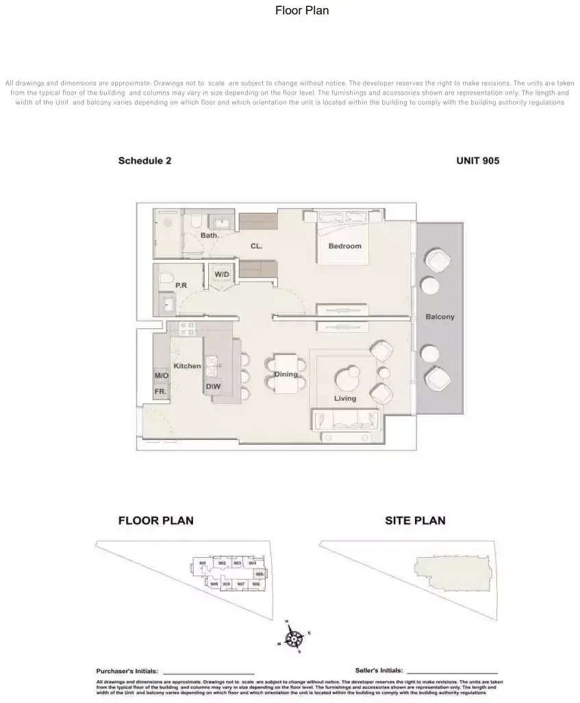 Планировка — 1-спальная, 98 м²