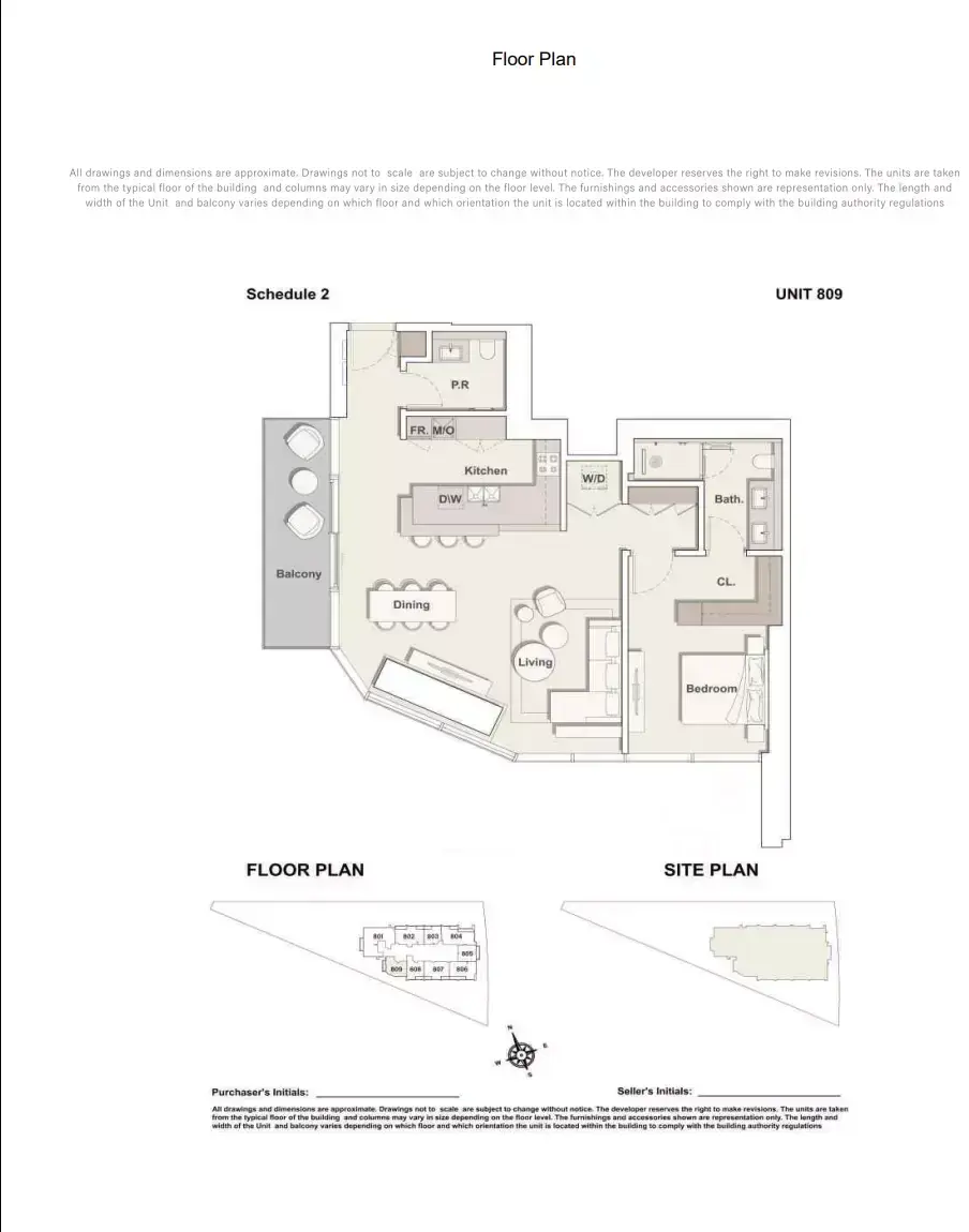 Планировка — 1-спальная, 111 м²