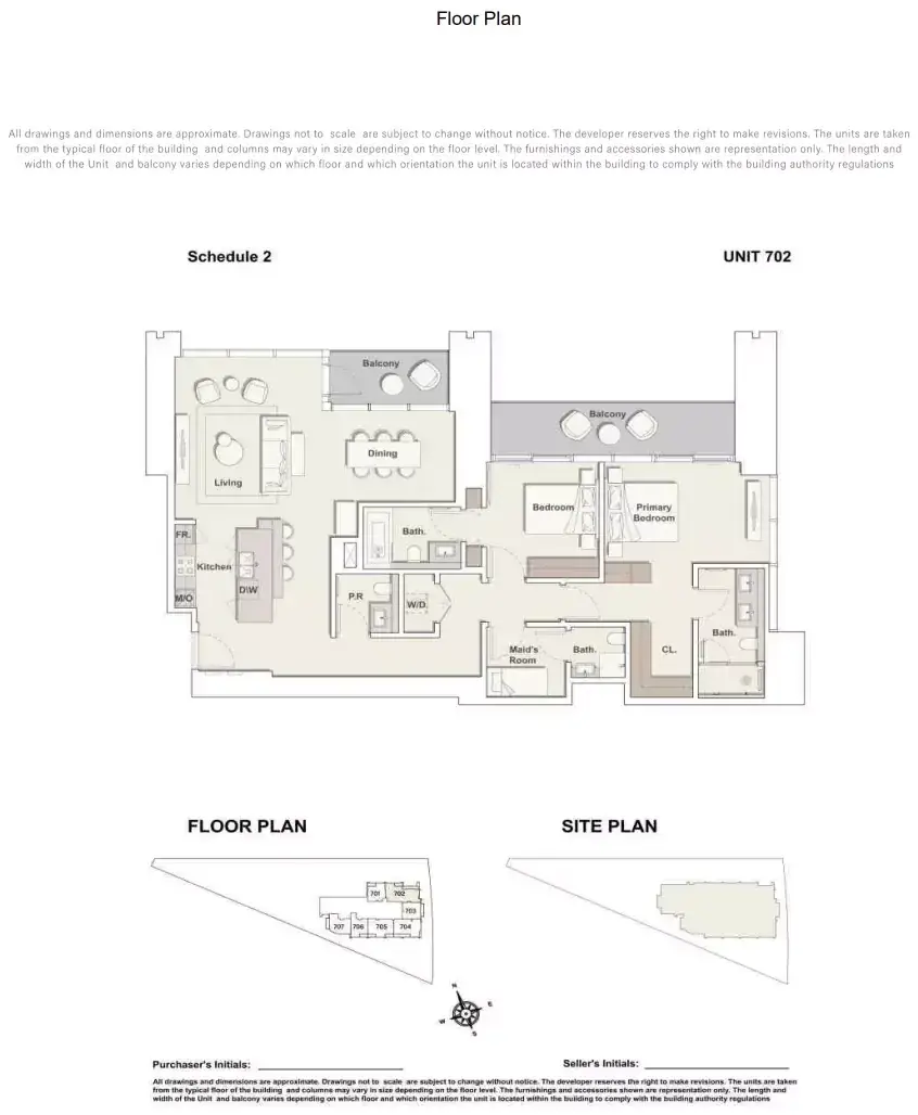 Планировка — 2-спальная, 167 м²