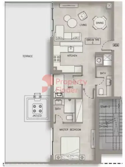 Планировка — 1-спальная