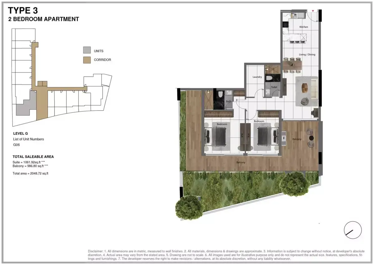 Планировка — 2-спальная, 190 м²