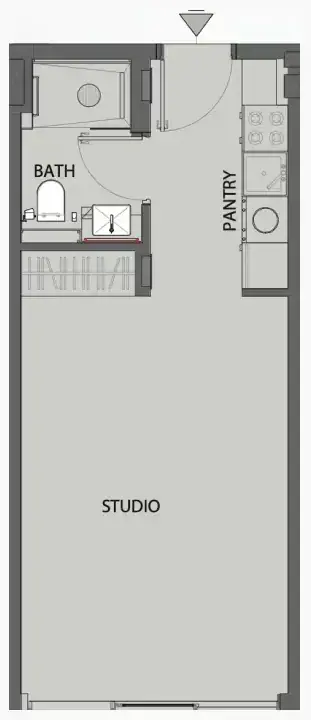 Планировка — Студия, 11 м²