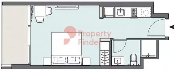 Планировка — Студия, 36 м²