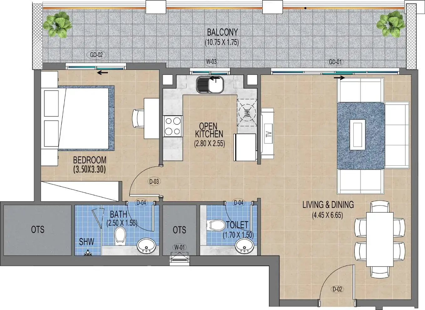 Purvanchal Triana Residences — визуализация