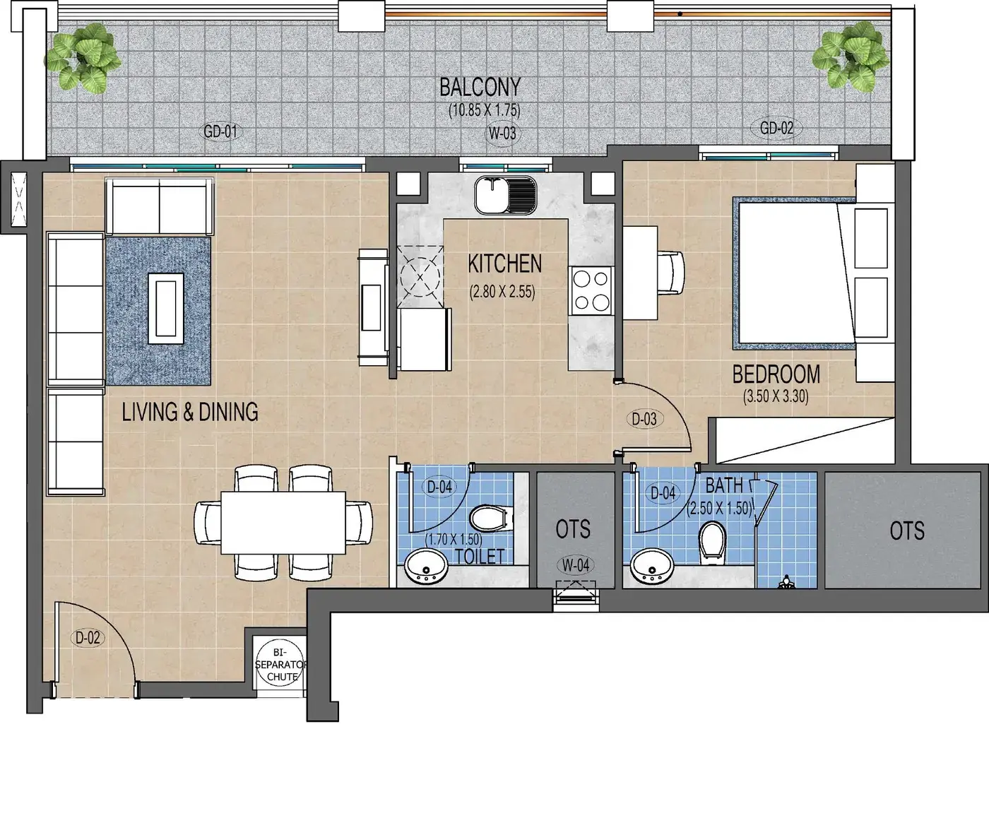 Purvanchal Triana Residences — визуализация