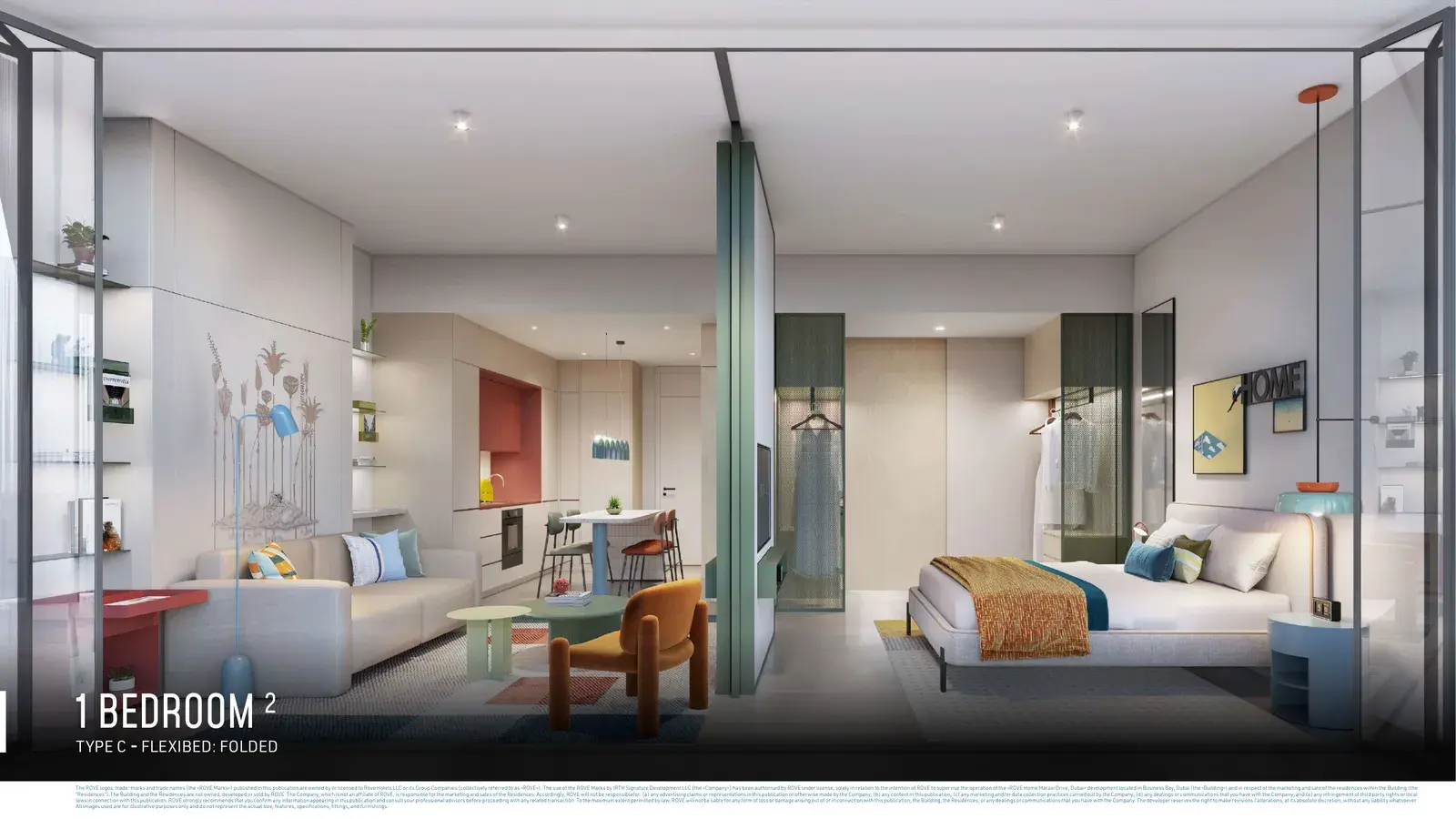 Rove Home Marasi Drive By IRTH — схема из брошюры застройщика