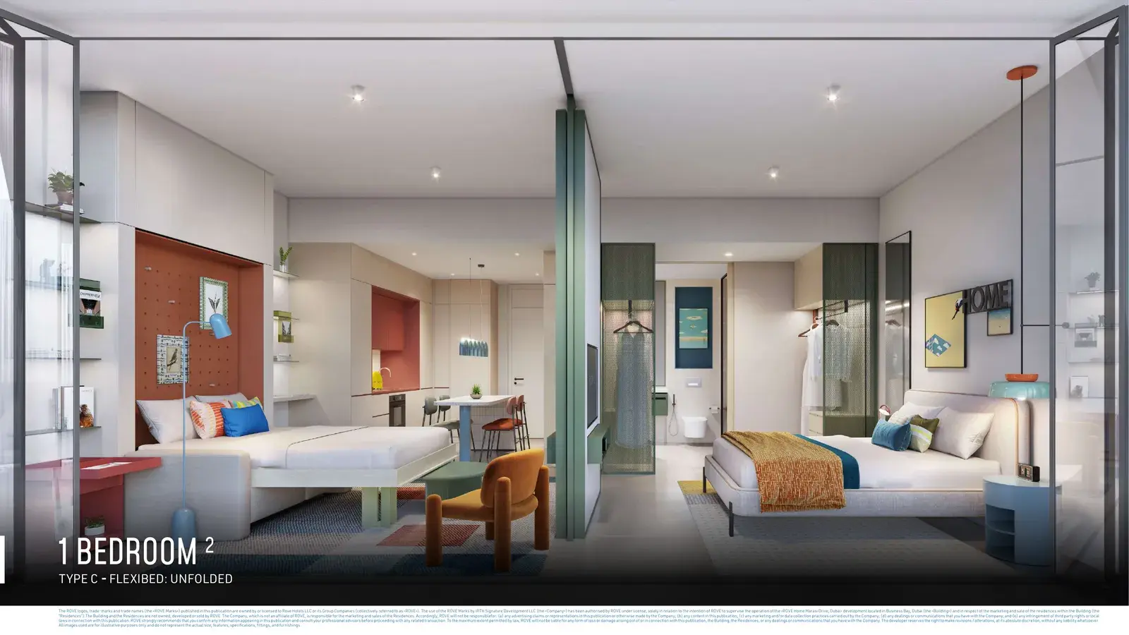Rove Home Marasi Drive By IRTH — схема из брошюры застройщика