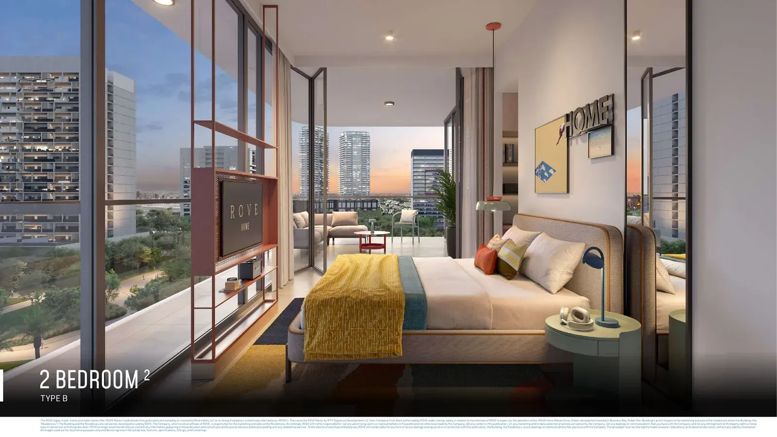 Rove Home Marasi Drive By IRTH — схема из брошюры застройщика