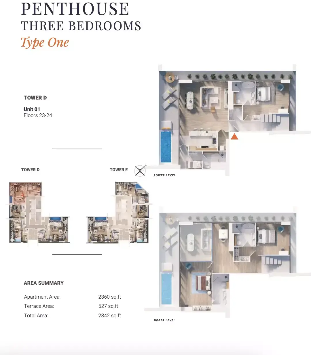 Планировка — 3-спальная, 264 м²