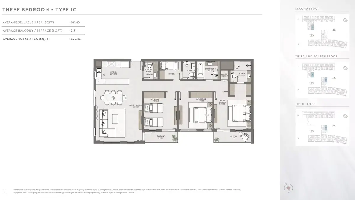 Планировка — 3-спальная, 144 м²