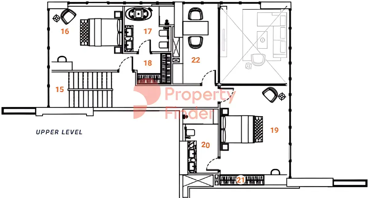 Планировка — 3-спальная, 268 м²