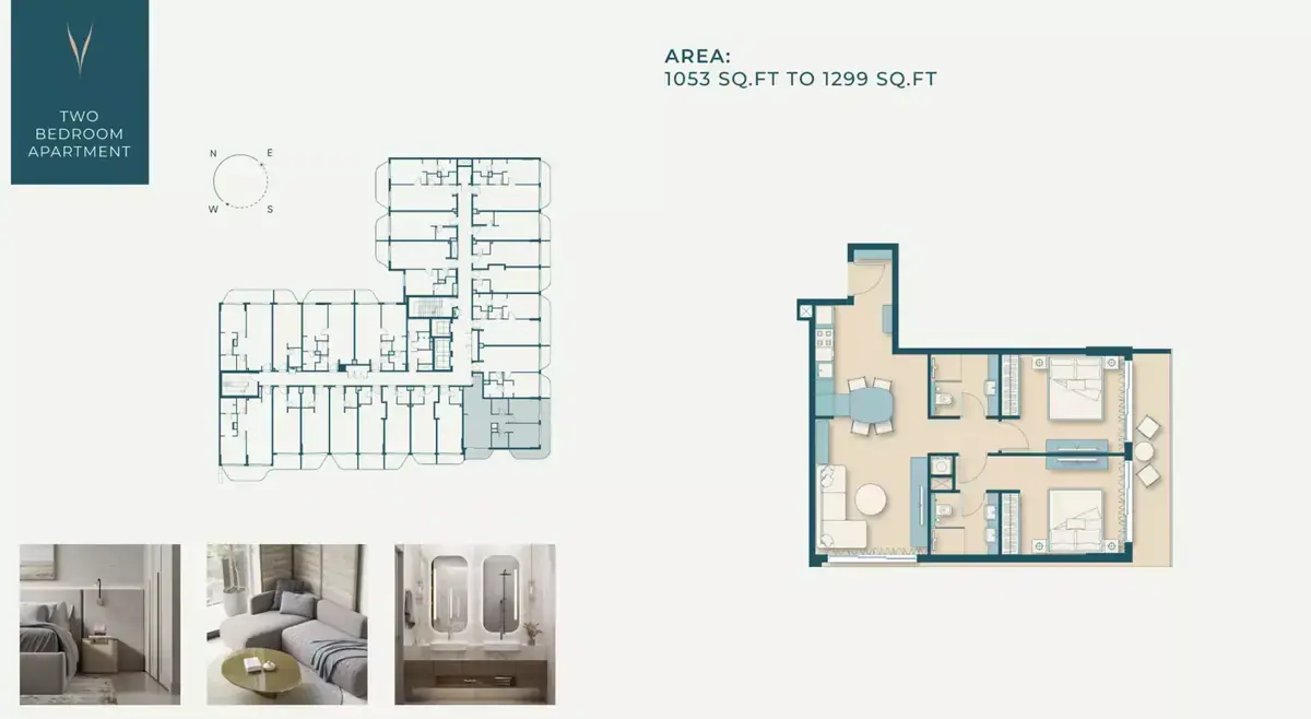 Планировка — 2-спальная, 121 м²